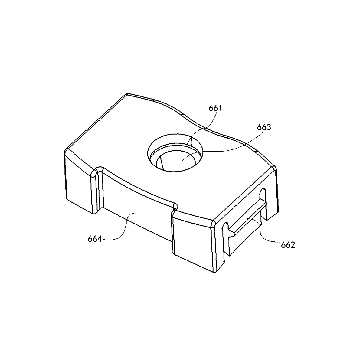 マーカー先端を受ける部品の上面を示す公開図面